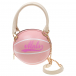 Розовая сумка-мяч, 15x15x15 см Monnalisa | Фото 1