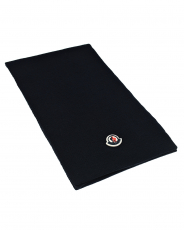 Темно-синий шарф с логотипом (170х24 см)