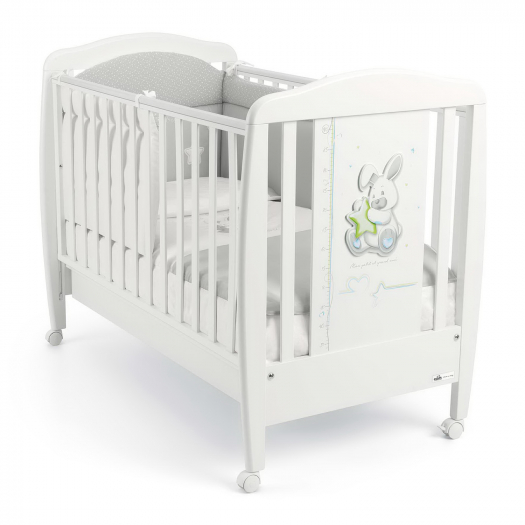 Детская кровать Cam Lettino Coniglio для новорожденных &quot;Кролик&quot;, белая  | Фото 1