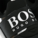 Черные кроссовки серебристым лого BOSS | Фото 6