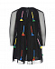 Черное платье с разноцветными кисточками Stella McCartney | Фото 2