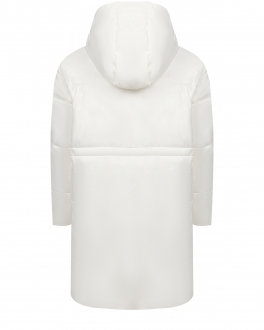 Белая удлиненная куртка с капюшоном MARNI Белый, арт. M00580 M00LY 0M108 | Фото 2