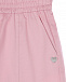 Розовые брюки с поясом на резинке Monnalisa | Фото 3