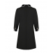 Черное платье с бантом-брошью Prairie Черный, арт. 301F21312FW Черный | Фото 2