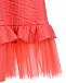 Платье кораллового цвета с рюшами Fendi | Фото 3