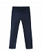 Темно-синие брюки из сатина Emporio Armani | Фото 3