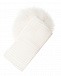 Белая повязка с меховым помпоном Aletta | Фото 2