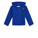 Синяя спортивная куртка с капюшоном Emporio Armani | Фото 1