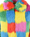 Шуба с разноцветным мехом Stella McCartney | Фото 4