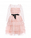 Розовое платье с пышной юбкой Aletta | Фото 2