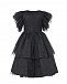 Черное платье с рукавами крылышками Elie Saab | Фото 3