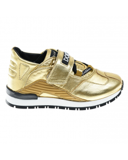 Золотистые кроссовки с логотипом Dolce&Gabbana , арт. DN0160 AQ463 80997 | Фото 2