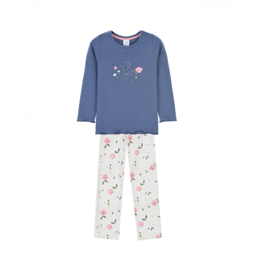 Пижама из хлопка для девочек Sanetta | Фото 1