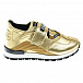 Золотистые кроссовки с логотипом Dolce&Gabbana | Фото 2