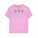 Розовая футболка с лого на спине Barrow | Фото 1