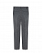 Серые брюки из трикотажа со стрелками Dal Lago | Фото 3