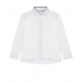 Белая рубашка с контрастным кантом на воротнике Aletta | Фото 1