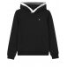 Черная толстовка-худи с лого на капюшоне Calvin Klein | Фото 1