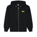 Черная спортивная куртка с желтым логотипом Diesel | Фото 1