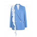 Голубой пиджак с белой кружевной рюшей Masterpeace | Фото 1