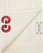 Шерстяной шарф белого цвета GUCCI | Фото 4