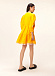 Желтое льняное платье с вышивкой  | Фото 4