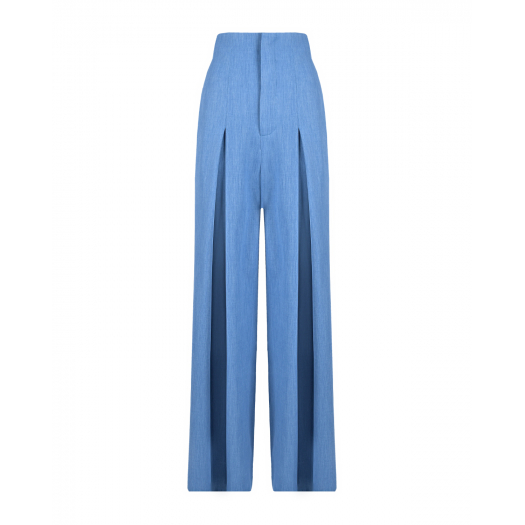 Голубые брюки-палаццо Masterpeace | Фото 1