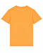 Оранжевая футболка с лого в тон Diesel | Фото 2