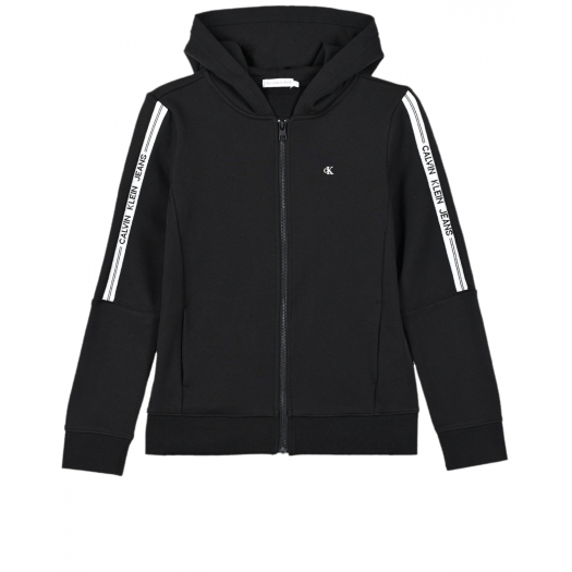 Черная спортивная куртка с лого Calvin Klein | Фото 1