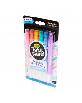 Фломастеры двусторонние, смываемые Take Note 6 шт. Crayola , арт. 58-6560 | Фото 2