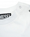 Белая футболка с голубым лого Diesel | Фото 4