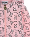 Розовая спортивная куртка на молнии Moschino | Фото 3