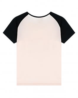 Розовая футболка с черными рукавами La Perla (спорт) Розовый, арт. 70495 08 | Фото 2