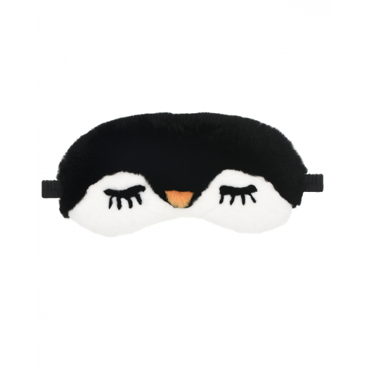 Меховая маска для сна &quot;пингвин&quot; Yves Salomon | Фото 1