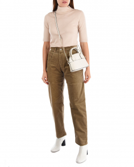 Коричневые вельветовые брюки Forte dei Marmi Couture Коричневый, арт. 21WF1006 MULTI 2 | Фото 2