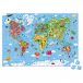 Пазл гигантский &quot;Карта мира&quot; в чемоданчике;300 элементов Janod | Фото 1