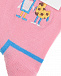 Розовые носки с принтом &quot;печенье и молоко&quot; Happy Socks | Фото 2