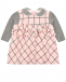 Розовое платье в клетку Aletta | Фото 1