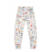 Белые спортивные брюки с принтом &quot;Ежедневник Smemo&quot; Dolce&Gabbana | Фото 1