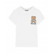 Белая футболка с принтом &quot;toy&quot; Moschino | Фото 1