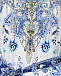 Бело-голубой шелковый комбинезон  | Фото 5