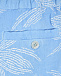 Голубые шорты с цветочным принтом 120% Lino | Фото 8