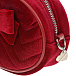 Красная сумка из велюра 19х11.5х6 см Monnalisa | Фото 9
