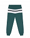 Зеленые спортивные брюки с оранжевым лого Bikkembergs | Фото 2