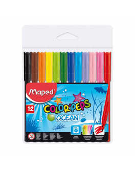 Фломастеры ColorPeps Ocean Pulse, 12 шт. Maped , арт. 845720 | Фото 1