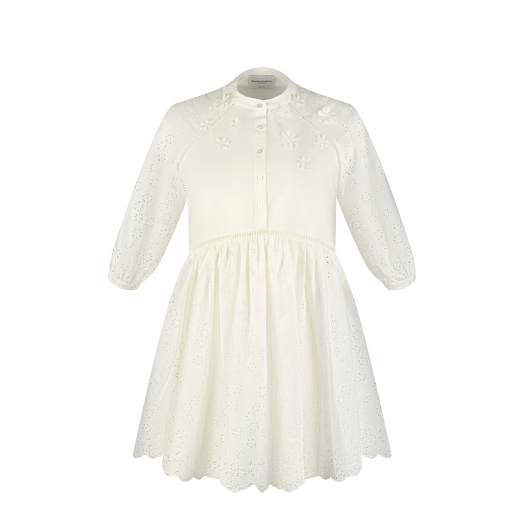 Белое платье с вышивкой Ermanno Scervino | Фото 1