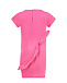 Розовое платье с рюшами IL Gufo | Фото 2