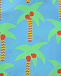 Бирюзовый купальник с принтом &quot;пальмы&quot; Stella McCartney | Фото 3