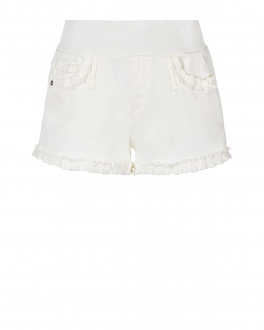Белые шорты для беременных Bonnie с оборками Pietro Brunelli Белый, арт. JP0097 MD0500 0000 | Фото 1