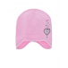 Розовая шапка с серебристым сердцем Regina | Фото 1